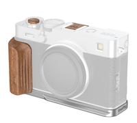 SmallRig 5984 L-Shaped Attacco Piastra con Wooden Handle per FUJIFILM X-E5, Rosewood / Argento