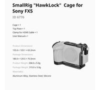 SmallRig 6776 Gabbia HawkLock per Sony FX5