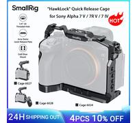 SmallRig A7 V/A7R V "HawkLock" Gabbia a sgancio rapido per Sony Alpha 7 V/7R V/7 IV, con morsetto per cavo Piastra a sgancio rapido Arca-Swiss