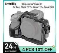 SmallRig A7R V/A7 IV /A7S 3 gabbie per Sony Alpha 7R V/ Alpha 7 IV/Alpha 7S III Kit gabbia "Rinoceronte" con morsetto per cavo - 4308