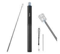 SMALLRIG Bastone per selfie portatile, estensibile da 150 cm / 59in, invisibile, per Insta360 X5/X4, per DJI Osmo 360, per action camera panoramica con vite da 1/4"-20, picchetto e cinturino da polso