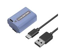 SMALLRIG Batteria per Sony ZV-E10/A7SII/A6500, 1030mAh USB-C Batteria a Ricarica Rapida per Sony A7RII, A7, A7S, A7R, A6400, A6500, A6300, A5000, A5100, A6000, RX10, Blu - 4330