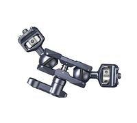 SMALLRIG Braccio Magico con Doppia Testa a Sfera con Viti da 1/4"-20, Carico Massimo 13.23lbs/6kg, Solo 88 g, Realizzato in Lega di Alluminio e Acciaio Inossidabile - 3873