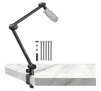 SMALLRIG Braccio per Microfono, Supporto per Microfono Ruotabile a 360° con Giunto di Smorzamento Idraulico, Morsetto per Montaggio su Scrivania per Podcasting, Streaming, Ufficio Domestico - 4303