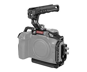 SMALLRIG Cage Kit Cage per Canon R5/R6/R5 C, Kit Palmare Camera con Manico Superiore e Morsetto - 3830B