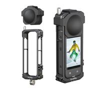 SMALLRIG Cage per Insta360 X4 con Copriobiettivo - 4278 | pero Filettato Antideflessione da 1/4"-20, Custodia Protettiva in Alluminio per Insta360 X4, Slitta Fredda Incorporata