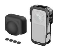 SMALLRIG Cage per Insta360 X6, Custodia Protettiva in Lega di Alluminio | Supporto magnetico a sgancio rapido, supporto superiore a ribalta, con fori filettati da 1/4" e attacco cold shoe