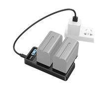 SmallRig Caricabatteria Doppio per Fotocamera Sony NP-F - Nero