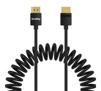 SMALLRIG Cavo HDMI a spirale 2.0 (da A ad A), 4K@60Hz 18Gbps, alta velocità, supporto 3D, cavo flessibile e durevole in TPU per fotocamera per BMPCC 4K/6K, per Panasonic S1H/GH5, 4963