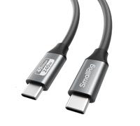 SMALLRIG Cavo USB 4 USB-C 40 Gbps, ricarica rapida 240 W e video 8K a 60 Hz e trasferimento dati 40 Gbps, connettori dritti da 60 cm con fascetta, per MacBook, iPad Pro e iPhone - 5074