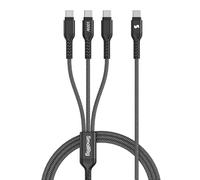 SMALLRIG Cavo USB-C 3-in-1 100W 4FT - 5079 | 100W Carica Rapida e Trasferimento Dati USB 2.0, 4FT Nero, Cavo di Ricarica USB-C 3-in-1