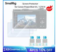 SmallRig Confezione da 3 pellicole protettive per Canon PowerShot V1 / G7X III, copertura in vetro temperato ultrasottile, bordo arrotondato 2.5D, antigraffio