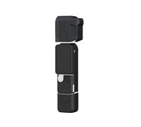 SMALLRIG Custodia protettiva in silicone per DJI Osmo Pocket 4, protezione modulare multidirezionale, materiale in silicone morbido, con pellicola protettiva temperato e cinturino da polso - 6007