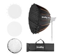 SmallRig FP-90 - Softbox parabolico 35,4" con supporto Bowens per fotografia da studio, softbox a cambio rapido con griglia a nido d'ape, diffusori, per SMALLRIG RC 220 Pro, per Neewer per Godox per
