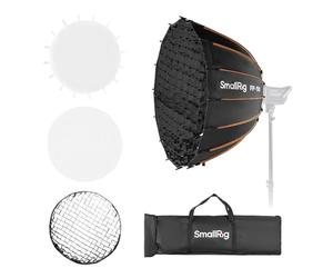 SmallRig FP-90 - Softbox parabolico 35,4" con supporto Bowens per fotografia da studio, softbox a cambio rapido con griglia a nido d'ape, diffusori, per SMALLRIG RC 220 Pro, per Neewer per Godox per