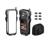 SMALLRIG Gabbia per accessori Insta360 x5, resistente protezione in lega di alluminio per Insta 360 x5 con sgancio rapido, attacchi a slitta integrati e filettatura da 1/4", con tappo CGuard- 5195