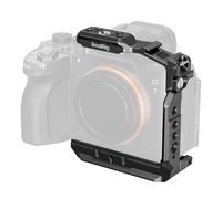 SmallRig HawkLock - Mezza gabbia a sgancio rapido per Sony Alpha 7 V/7R V/7 IV, con slitta fredda e guida NATO, piastra a sgancio rapido per Arca per DJI RS 3 / RS 3 Pro/RS 4 / RS 4 Pro Gimbal