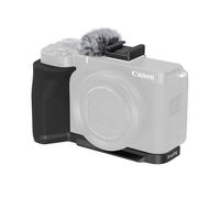 SMALLRIG Impugnatura a L per Canon PowerShot V1 con schermo antivento in pelliccia, impugnatura ergonomica in silicone, foro filettato da 1/4"-20, piastra a sgancio rapido integrata per Arca - 5808
