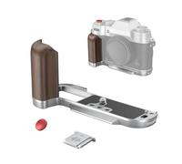 SMALLRIG Impugnatura L Legno per fuji X-T50 Argento - 4735 | Piastra a Sgancio Rapido Incorporata per Arca, Pulsante di Scatto e Copertura Hot Shoe
