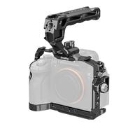 SmallRig Kit base gabbia A7 V/A7R V/A7 IV per Sony Alpha 7 V/Alpha 7R V/Alpha 7 IV, con piastra a sgancio rapido per Arca, con maniglia superiore e morsetto per cavo HDMI - 6025