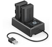 SMALLRIG Kit Caricabatterie Doppio per CANON LP-E6NH - 3821 | Set caricabatteria per fotocamera per LP-E6NH per CANON R5, caricabatteria a doppio slot per CANON R5 C, 5D IV/III/II