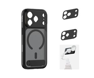 SMALLRIG Kit custodia FilMov per iPhone 17 Pro Max, custodia magnetica con supporto regolabile, piastra posteriore per obiettivo, supporto per MagSafe, per telefono, per DJI, per Insta360, nero - 5551