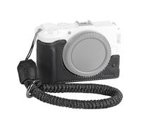 SMALLRIG Kit custodia in pelle per Canon R50 V con custodia e cinturino da polso intrecciato, materiale in vera, portatile e protettivo (nero) - 5433