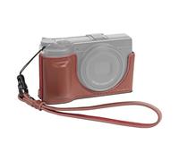 SMALLRIG Kit custodia in vera pelle GR IV/GR III Series, custodia per RICOH GR IV/GR III/GR IIIx/GR III HDF/GR IIIx HDF, guscio mezzo corpo vintage, con tracolla, rosso - 5678