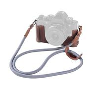 SMALLRIG Kit custodia per fotocamera Nikon Z f, custodia vintage in pelle PU, con presa migliorata, fodera in microfibra antigraffio, telaio in lega di alluminio, tracolla, marrone - 5096