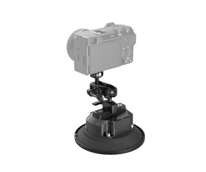 SMALLRIG Kit di supporto elettrico a ventosa da 5" con braccio magico e testa a sfera per veicoli, batteria da 2000 mAh tipo C supporto per auto per fotocamere, per GoPro, per DJI, per Insta360-5399