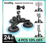 SmallRig Kit di supporto per montaggio a ventosa magnetica tripla/doppia/singola per telecamera d'azione Ventosa con braccio magico per iPhone/GoPro