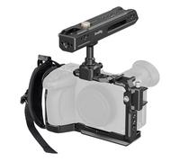 SMALLRIG Kit gabbia per fotocamera Sony FX2, HawkLock QR con manico superiore, cinturino da polso e morsetto per HDMI, binario NATO integrato/piastra QR per Arca, compatibile con manico XLR originale
