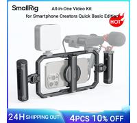 SmallRig Kit gabbia universale per telefono a sgancio rapido Kit video all-in-one di base per iPhone 17/16 per SamSung con maniglie per telefono Clip4597
