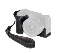 SMALLRIG Kit Mezza Pelle per sony ZV-E10 II Nero - 4777 | Kit Mezza Custodia in Pelle perFotocamera in Stile Vintage, Gabbia in Lega di Alluminio