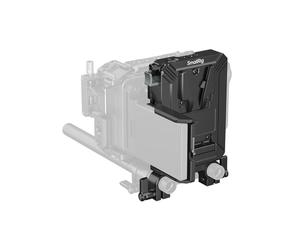 SMALLRIG Kit Piastra Batteria V-Mount per Aste LWS da 15 mm, con Doppio Morsetto per Asta, Protezione per Schermo LCD e Clip per Cavi, Alimentazione D-Tap e USB-C per Mirrorless/DSLR, 5226