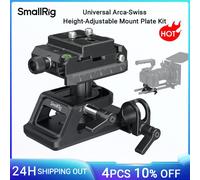 SmallRig Kit piastra di montaggio universale Arca-Swiss regolabile in altezza Morsetti per asta da 15 mm incorporati per supporto obiettivo Follow Focus Matte Box