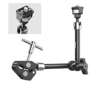 SMALLRIG Magic Arm 11" con Morsetto Granchio - 5311 | vite da 1/4"-20 e Perni Retrattili, Braccio Magico da 11 Pollici, per Telecamere d'azione, Luci Video e Microfoni