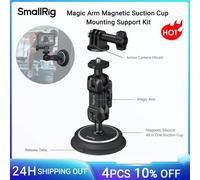 SmallRig Magic Arm Kit di supporto per montaggio a ventosa magnetica per action cam per GoPro Cage 3084C per DJI Action 4 Cage 4119B