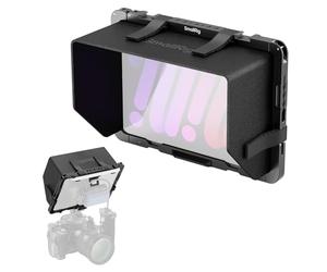 SMALLRIG Metal Cage per iPad Mini 6 / A17 Pro, Adattatore per Treppiede per iPad con Fori da 1/4"-20, 3/8"-16, Attacco Cold Shoe, Monitor con Morsetto per Tablet da 8,3'' con Parasole - 5058