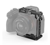 SMALLRIG Mezza Gabbia per Sony Alpha 7 V/ 7R VI/ 7R V/ 7 IV/7S III - 3639 | Dotato di fori da 1/4”-20 e fori di posizionamento Arri da 3/8”-16, Attacco a slitta integrato per microfoni e luci