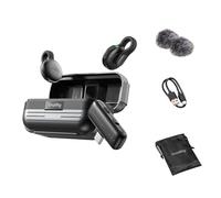 SMALLRIG Microfono Wireless S70-C2 USB-C per Telefoni/Tablet - 5717 | Microfono invisibile e leggero, registrazione 48kHz/24bit, riduzione del rumore, per vlogging