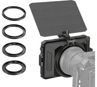 SMALLRIG mini Matte Box Lite con Vassoio Filtro Bandiera Superiore Compatibile con Obiettivi 67mm/72mm/77mm/82mm/95mm per DSLR e Fotocamere Mirrorless - 3575