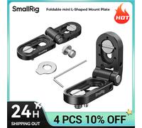 SmallRig Mini piastra di montaggio pieghevole a forma di L compatta e portatile Ampia compatibilità adatta a fori filettati da 1/4"-20 e 3/8"-16