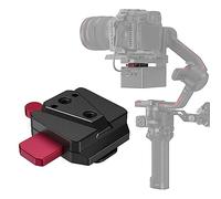 SMALLRIG Mini V Mount Piastra Batteria per DJI RS 5 /RS 4 Pro /4 /RS 3/3 Pro/RS 2 /RSC 2, Viene Fornita con V-Lock, Cold Shoe e Fori Filettati 1/4"-20 per Batteria V Mount e Batteria NP-F - 4189