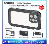 SmallRig Mobile Video Cage edizione di base per iPhone 16 Pro/per iPhone 16 Pro Max per registrazione Video/YouTube/Live Streaming