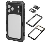 SMALLRIG Mobile Video Cage per iPhone 17 Pro Max, custodia con piastra posteriore per obiettivo T-mount e piastra posteriore per obiettivo filettata da 17 mm, cornice morbida in TPU - 5546