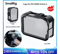 SmallRig OSMO Action 6 Cage per DJI OSMO Action 6 Advanced Edition con copriobiettivo in silicone cinturino da polso con supporto per pattino freddo