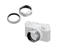 SMALLRIG Paraluce X100VI/X100V Argento - 5849 | Parasole perobiettivo per fujiFILM X100VI / X100V, Copertura protettiva antigraffio, Lega di alluminio