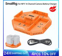 SmallRig per caricabatteria per fotocamera NP-F a 4 canali con display OLED a ricarica rapida PD100W per Sony NP-F970/F750/F550 arancione -4837