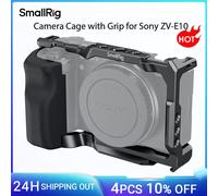 SmallRig per gabbia Sony ZV-E10 con impugnatura in silicone e piastra a sgancio rapido incorporata per kit piattaforma Cage Arca-Swiss con pattino freddo 3538